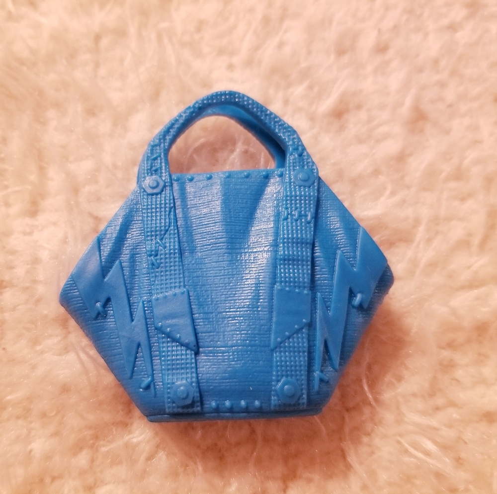 2022 Monster High Frankie Stein Doll Blue Tote Purse Scare-adise Island G3